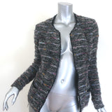 Isabel Marant Étoile metallic boucle tweed jacket in black multi, authentic pre-owned, gently worn