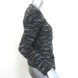 Isabel Marant Etoile metallic bouclé tweed jacket, black/multi virgin wool blend — pre-owned, authentic luxury