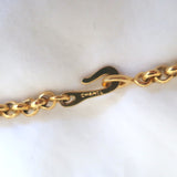Vintage Chanel 98P Interlocking CC Logo Necklace Gold