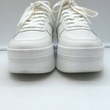 Celine Block Platform Low Top Sneakers White Leather Size 35