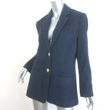 Trovata Birds of Paradis Sutton Blazer Navy Size Small Two-Button Jacket