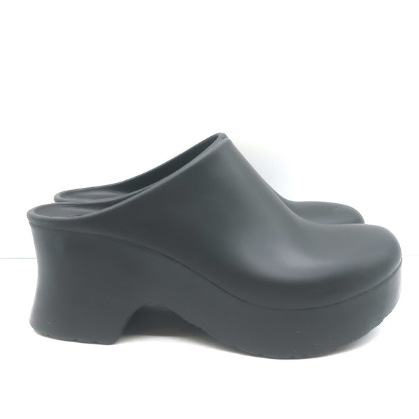Loewe Terra 90 Platform Clogs Black Rubber Size 41