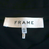 FRAME Balloon Sleeve T-Shirt Black Stretch Jersey Size Extra Small