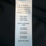 FRAME Balloon Sleeve T-Shirt Black Stretch Jersey Size Extra Small