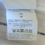 Off-White c/o Virgil Abloh Popeline Tie-Front Pinstripe Shirt White Size 40
