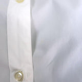 Officine Generale Amelia Button-Up Shirt White Cotton Size Small Long Sleeve Top