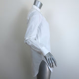 Officine Generale Amelia Button-Up Shirt White Cotton Size Small Long Sleeve Top