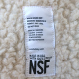 NSF Sherpa Moto Vest Black Cotton Size Petite