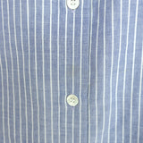 Hartford Striped Button Down Shirt Blue Cotton Size 1 Long Sleeve Top