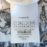 Christian Dior Toile de Jouy Zodiac Maxi Skirt White/Black Cotton Size US 10