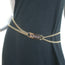Chanel 02P Coco Name Plate Chain Belt Pink Crystals