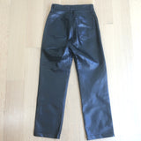 AGOLDE Recycled Leather Fitted 90's Pants Black Size 23