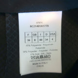 Christian Dior Wide Leg Trousers Black Textured Suiting Size US 4