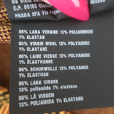 Prada Jacquard Knit Leggings Marigold Stretch Wool Size 38