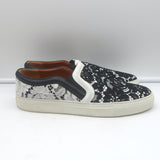 Givenchy Two-Tone Lace Slip-On Skate Sneakers Black & White Size 41