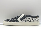 Givenchy Two-Tone Lace Slip-On Skate Sneakers Black & White Size 41