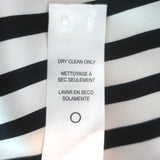 FRAME Striped Cravat Top Black/White Silk Size Small Sleeveless Blouse NEW