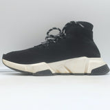 Balenciaga Speed Lace-Up Sock Sneakers Black Knit Size 38.5