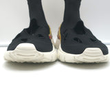 Valentino Heroes Cutout Sock Sneakers Black Stretch Knit Size 41