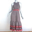 Ulla Johnson Midi Dress Oona Dark Indian Floral Print Smocked Silk Size 0