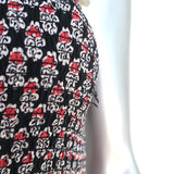 Ulla Johnson Midi Dress Oona Dark Indian Floral Print Smocked Silk Size 0