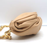 Bottega Veneta The Belt Chain Pouch Nude Leather Mini Crossbody Bag