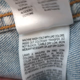 MOTHER The Big Shorty Jean Jacket Saved By The Bell Light Denim Size Large