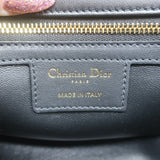 Christian Dior Small Caro Bag Black Embroidered Leather Crossbody NEW