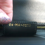 Christian Dior Small Caro Bag Black Embroidered Leather Crossbody NEW