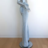 Veronica Beard Sheridan Bell Bottom Jeans Sky Blue Stretch Denim Size 25