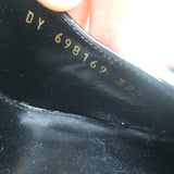 Saint Laurent Pablo Buckle Slingback Pumps Black Patent Leather Size 38.5 NEW