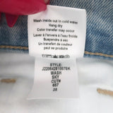 Veronica Beard Sheridan Bell Bottom Jeans Sky Blue Stretch Denim Size 25