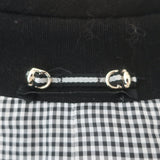 Gucci Tie-Waist Coat Black Stretch Hemp Size 42 Button Front Jacket