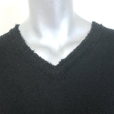 Isabel Marant Raw-Edged Oversized Poncho Black Linen-Blend One Size