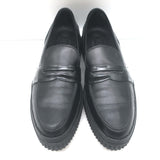 Tod's Creeper Penny Loafers Black Leather Size 37.5