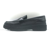Tod's Creeper Penny Loafers Black Leather Size 37.5