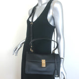 Prada Soft Sound Shoulder Bag Black Leather Medium Crossbody NEW