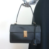 Prada Soft Sound Shoulder Bag Black Leather Medium Crossbody NEW