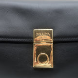 Prada Soft Sound Shoulder Bag Black Leather Medium Crossbody NEW