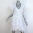 Isabel Marant Etoile Sireny Puff Sleeve Dress White Ruched Cotton Size 42