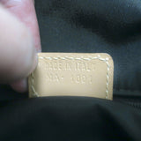 Christian Dior Double Saddle Bowler Bag Brown Diorissimo Canvas & Beige Leather