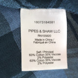 Veronica Beard Frankie Puff Sleeve Top Blue Plaid Size 8 Long Sleeve Blouse