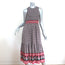 Ulla Johnson Midi Dress Oona Dark Indian Floral Print Smocked Silk Size 2