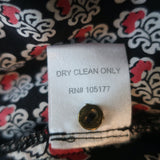 Ulla Johnson Midi Dress Oona Dark Indian Floral Print Smocked Silk Size 2