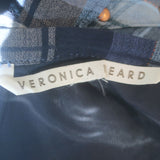Veronica Beard Parris Ruffled Mini Skirt Blue Plaid Size 10
