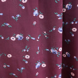 Ulla Johnson Sleeveless Midi Dress Leena Bordeaux Embroidered Chiffon Size 0