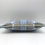 Camilla Small Clutch Blue/White Printed Canvas Bag