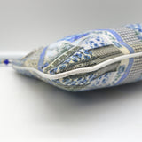 Camilla Small Clutch Blue/White Printed Canvas Bag