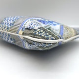 Camilla Small Clutch Blue/White Printed Canvas Bag