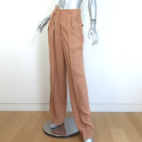 Ulla Johnson Henrik Wide Leg Pants Fawn Beige Crepe Size 4